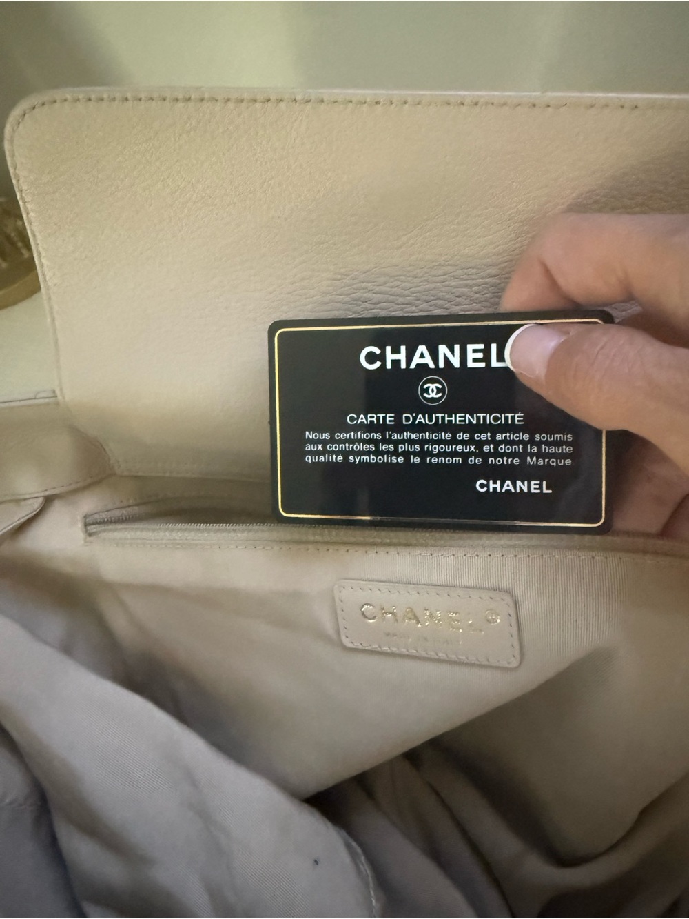 CHANEL Blush Quilted Leather Tote with Gold Hardware - Picture 9 of 9